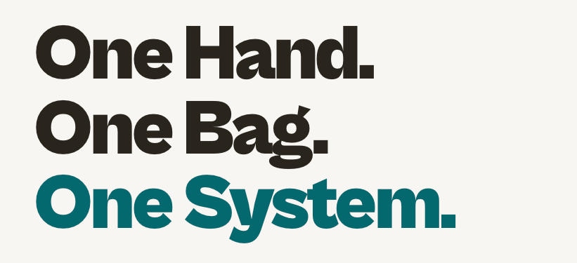 One Hand. One Bag. One System. — TradingMapClaw brand slogan
